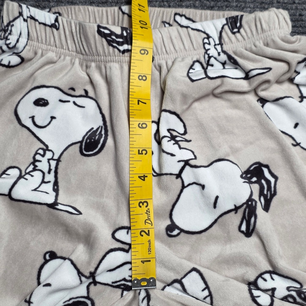 Primark Snoopy Peanuts Pajama Set Women's Size 2XS Beige Fleece Shirt‎ Joggers - Picture 14 of 15
